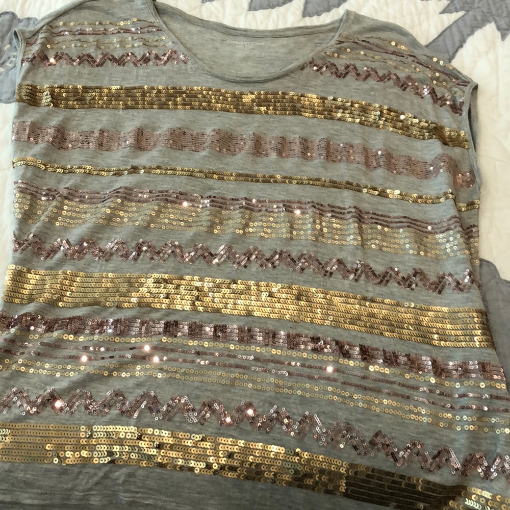 Coldwater Creek sleeveless tank with sequins